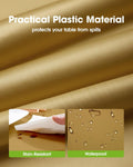 Pureegg Plastic Table Cloth Disposable 54x108 Gold 3Pack