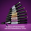 Morphe Mixed Signals Dual-Ended Eyeshadow Stick - Cream Eyeshadow Pigment & Chrome Liquid Flakes for Bold, Layered Eye Makeup Looks - Flirtatious/Faithful (0.028 oz)
