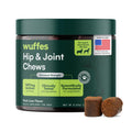 Wuffes Advanced Dog Hip and Joint Supplement with Glucosamine, Chondroitin, Omega 3, MSM, and Green Lipped Mussel, 60 Pork Flavored Chews for Small and Medium Dog Breeds