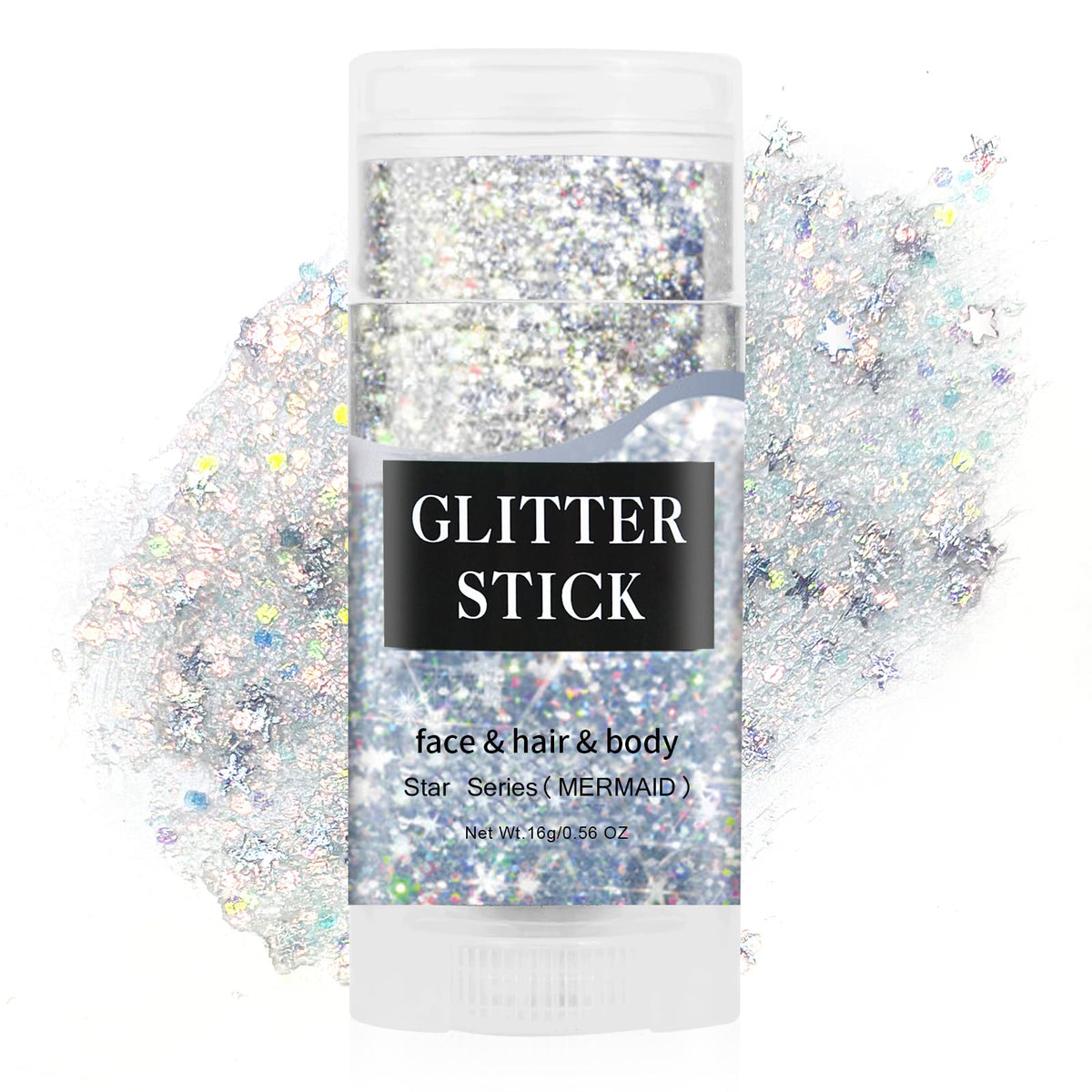 MEICOLY Orange Face Glitter Stick,Halloween Hair Glitter Stick for Women,Autumn Sparkle Orange Accessories Body Glitter Makeup,Waterproof Fall Face Glitter for Party Rave Festival