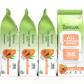 TropiClean Papaya & Coconut Luxury 2-in-1 Pet Wipes, 100ct - Wipes for Dogs & Cats - Gently Removes Dirt, Dander & Smells - for Pet Paws, Face, Body & Bottom - Tropical Papaya & Coconut Scent