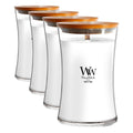 WoodWick Fireside Holiday Candle Gifts for Women and Men, 9.7 oz Medium Hourglass Candle with Crackling Wick
