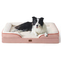 Bedsure Orthopedic Dog Bed Medium Size Dogs - Washable Small Medium Dog Cat Bed Waterproof, Comfort Cats Couch Sofa with Washable Removable Cover, Pets Bed with Nonskid Bottom, Grey, 28"