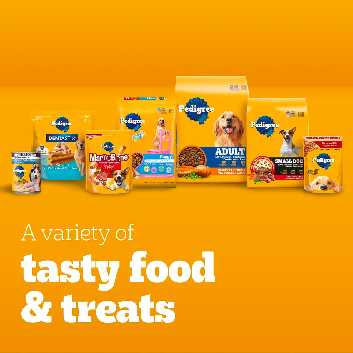 Pedigree Chopped Ground Dinner Wet Dog Food Filet Mignon & Beef Variety Pack, Canned Dog Food, 13.2 oz. Cans, 12 Count