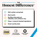 Pet Honesty Dog Skin and Coat Supplement with Salmon Oil for Dogs - Allergy Itch Relief + Skin & Coat Health, Dog Food Topper Bone Broth with Salmon Oil, Collagen, Biotin + Vitamin E (12 oz)