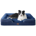 Bedsure Orthopedic Dog Bed Medium Size Dogs - Washable Small Medium Dog Cat Bed Waterproof, Comfort Cats Couch Sofa with Washable Removable Cover, Pets Bed with Nonskid Bottom, Grey, 28"