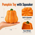Halloween Dog Toys for Large Dogs, Tough Pumpkin Toy for Aggressive Chewers