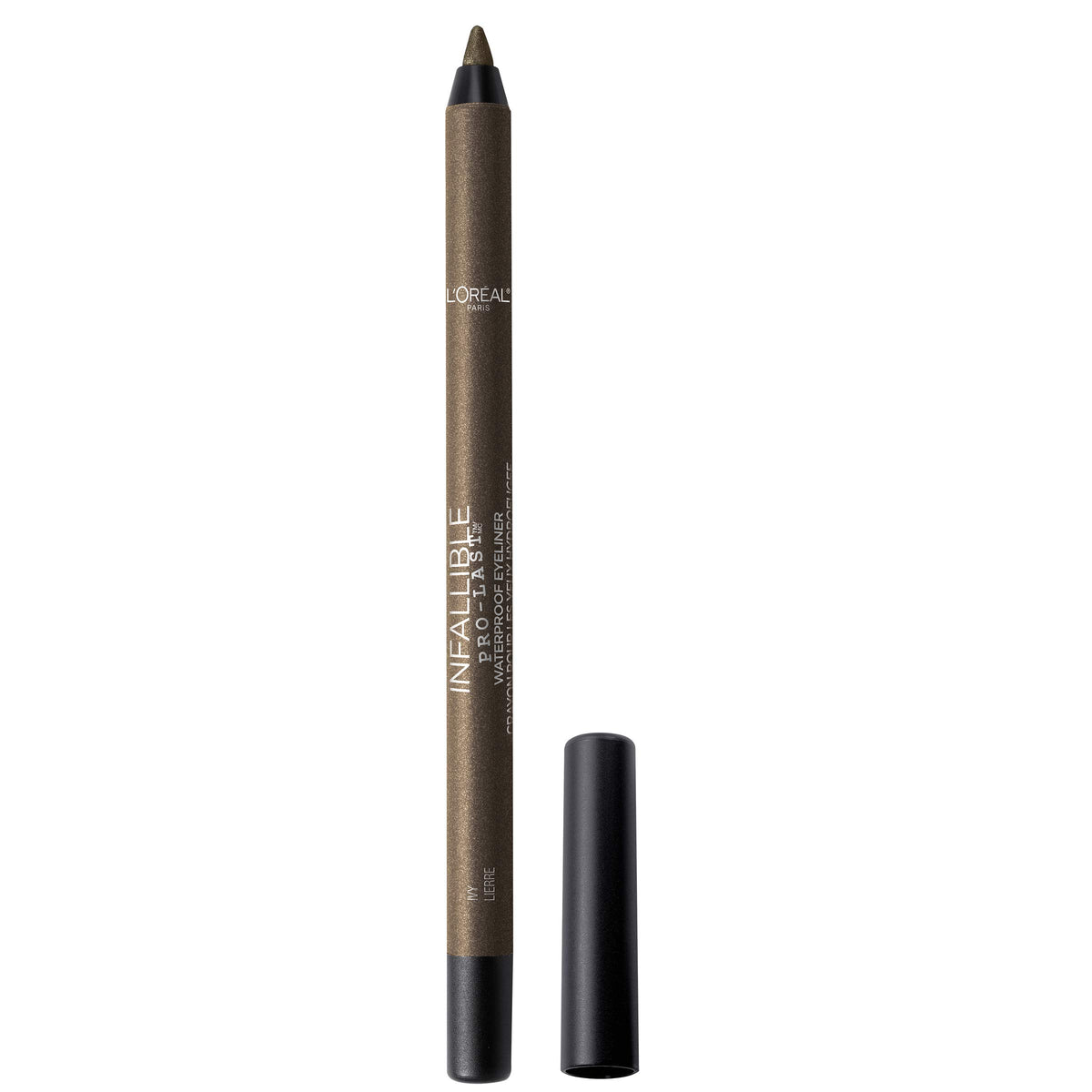 L'Oreal Paris Infallible Grip Mechanical Gel Eyeliner Pencil, Smudge-Resistant, Waterproof Eye Makeup with Up to 36HR Wear, Intense Black, 0.01 Oz