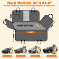 URPOWER Hard Bottom Dog Car Seat Cover for Pets 100% Waterproof Seat Cover Hammock 600D Heavy Duty Scratch Proof Nonslip Durable Back Seat Covers for Cars Trucks and SUVs