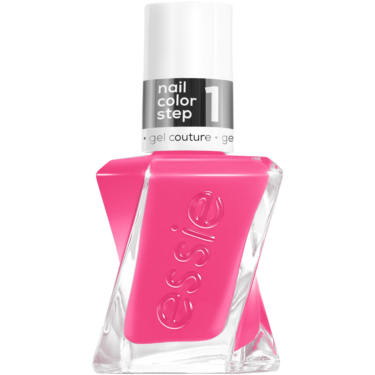 Essie Gel Couture Long-Lasting Nail Polish, Vegan, Clear, Shiny Top Coat, 0.46 fl oz