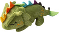 SNUG AROOZ Drowsy the Green Dragon - Plush Dog Toy, Squeaks & Crinkles, Pet Multi-Sensory Play, Recycled Material, 4x12 Soft-Cuddly Magical Companion