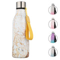 Konokyo Insulated Water Bottle with Strap,18 oz Double Wall Stainless Steel Vacuum Bottles Metal Water Flask,Macaron Green