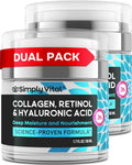 Anti-Aging Face Moisturizer with Retinol, Collagen & Hyaluronic Acid - Moisturizer Face Cream for Women & Men - Visibly Firming & Hydrating Neck Cream - Day & Night Skin Care - 1.7 fl oz