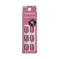 Kiss Impress Mini Mani Press On Nails for Girls & Tween Kids, 20 Super Duper Short Squoval Press-Ons with Pink Glitter Sprinkle, Mom Approved for Small Nail Beds, No Glue Needed, Mini File Included