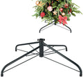 CCINEE Metal Christmas Tree Stand, Universal Folding Xmas Tree Stand 15.7 Inch Replacement Tree Stand Base for 3 Ft to 6 Ft Christmas Artificial Trees Fake Tree, Green