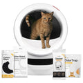 Litter-Robot 4 Supply Bundle by Whisker, Black - Automatic | Automatic, Self-Cleaning Cat Litter Box, Includes 3 OdorTrap Refills, 10 Liners, 30 Cleaner Wipes, & 2 Carbon Filters