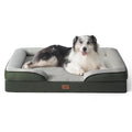 Bedsure Orthopedic Dog Bed Medium Size Dogs - Washable Small Medium Dog Cat Bed Waterproof, Comfort Cats Couch Sofa with Washable Removable Cover, Pets Bed with Nonskid Bottom, Grey, 28"