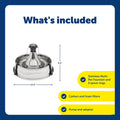 PetSafe Drinkwell Stainless Multi-Pet Fountain, red, 8 lb (PWW00-13705)