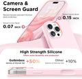 GolbinBox Magnetic for iPhone 16 Pro Max Case, Silicone Cover, Chalk Pink