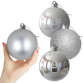 Rose Red 4.0" Large Christmas Balls - Christmas Tree Decoration Ornaments Shatterproof Hanging Balls for Birthday Halloween Holiday Wedding Decorations Set of 4pcs