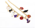 Christmas Charm Bracelet for Women,Santa Claus Snowman Tree Socks Pendant Bracelet,Adjustable Alloy Drop Bracelet for Women Xmas Party Costume Accessories Gift