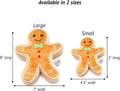 Midlee Christmas Sugar Cookie Plush Dog Toy (Gingerbread Man, Small)