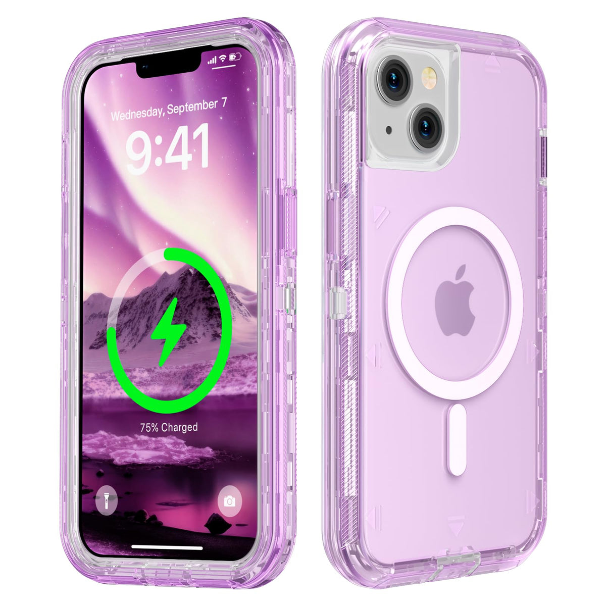 Follaroma Magnetic for iPhone 16 Plus Case, Heavy Duty Phone Cases, Clear