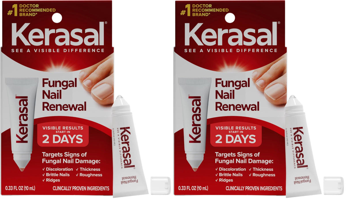 Kerasal Nail Renewal, Restorative Nail Repair for Damaged Nails, 0.33 fl oz (Packaging May Vary)
