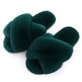Evshine Memory Foam Fuzzy House Slippers for Women