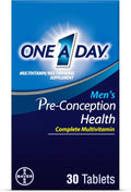 One A Day Men's Pre-Conception Health Multivitamin to Support Sperm Health, Supplement for Men with Vitamin C, Vitamin E, Selenium, Zinc, and Lycopene, 30 Count​