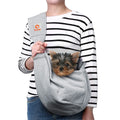 Tomkas Small Dog Sling Carrier - Classic Pocket & Classic Strap - Wrap Carrier - for 3-10 lbs Pets(Black)