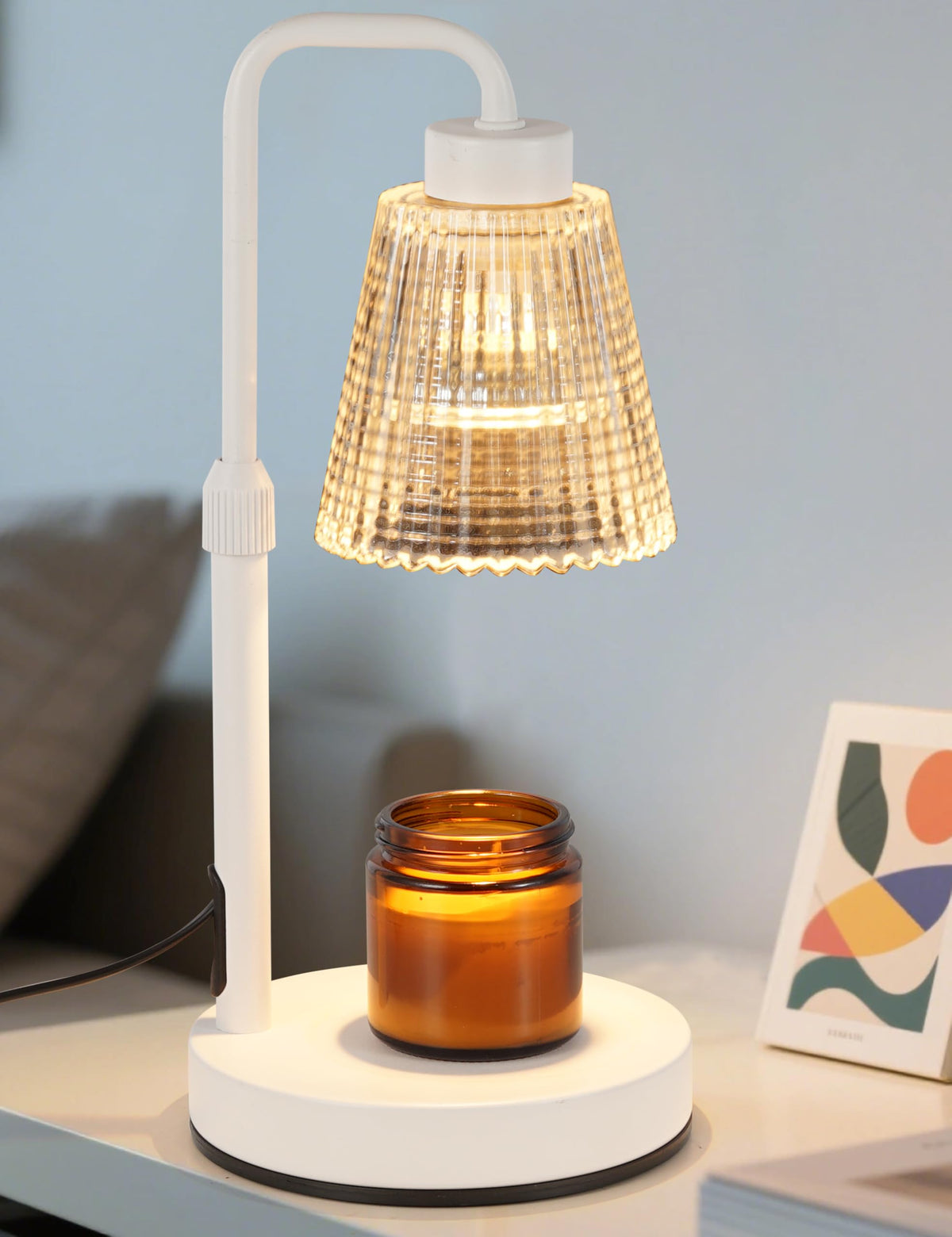 GODONLIF Candle Warmer Lamp with Timer, Birthday Gifts for Women Home Decor | 24h Cycle Timer Dimmable Wax Melt Warmer with 2 Bulbs, Fall Decor for Home Living Room Halloween Decorations Gifts for Mom