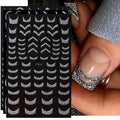 Halloween Nail Art Stickers Cute Ghost Pumpkin 3D Self-Adhesive Nail Decals Bat Cat Skull Designs Nail Decorations Halloween DIY Manicure Supplies for Women Girls&Kids 6Pcs