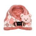 Pinkaholic New York Lidia Vest Dog Harness Step-in Warm Winter Flower Pattern for Small Dog, Light Grey, Large