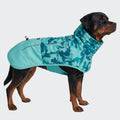 Spark Paws Dog Raincoat, Waterproof Windproof Rain Jacket, for Small Medium Large Extra Large Dogs, Reflective Breathable Full-Body Coverage Dry Suit - Neon White Navy Blue, 2XL