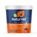 NaturVet All-in-One Dog Supplement - for Joint Support, Digestion, Skin, Coat Care – Dog Multivitamins with Minerals, Omega-3, 6, 9 – Wheat-Free Vitamins for Dogs – 120 Soft Chews