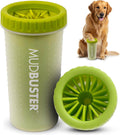 Dexas MudBuster Large Dog Paw Cleaner, Matte Black, Fits 2.5"-3.5" Wide Paws, Gentle Silicone Bristles for Quick, Easy Cleaning