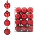 Diahom Christmas Ball 24ct 1.57 Inches Gold Mini Xmas Hanging Ornaments