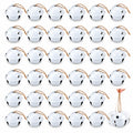 Zhengmy 16 Pcs Large Christmas Jingle Star Bell Xmas Ornament, Gold