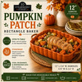 10 Strawberry Street Pumpkin Patch Rectangle Baker, Orange