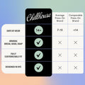 Chillhouse - Chill Tips, French Tip Press On Nails Kit - Going to the Barre (Oval) - 30 Nail Shapes & Sizes - 2 Weeks of Wear - Customizable Fit - French Manicure Kit - Women Owned, Beauty & Self Care