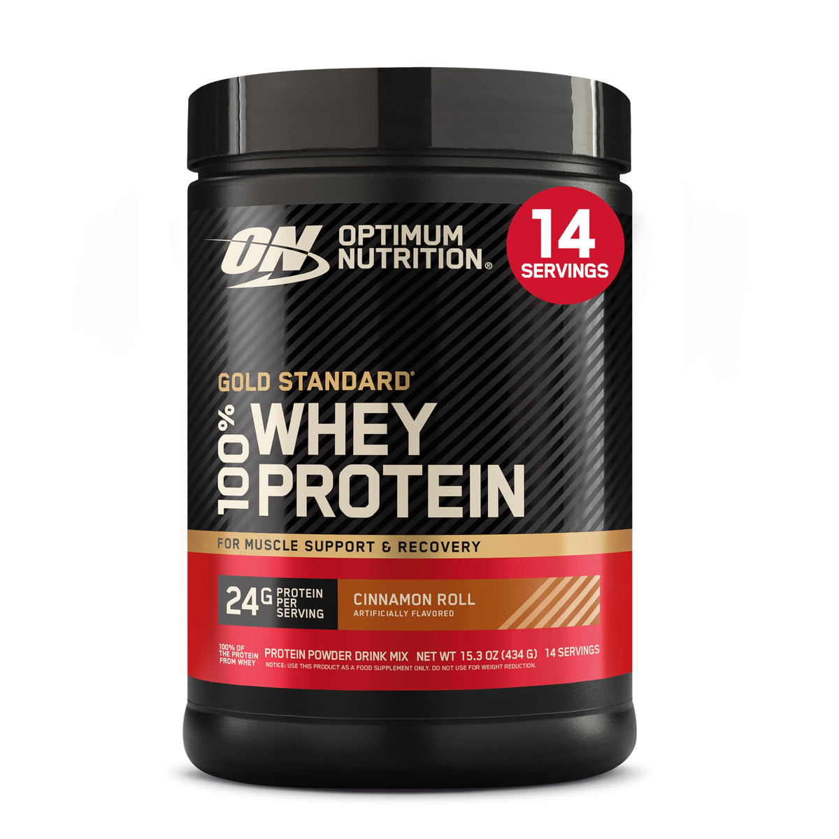 Optimum Nutrition Gold Standard 100% Whey Protein Powder, Cookies & Cream, 2 Pound (Packaging May Vary)