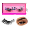 Glamnetic Magnetic Eyelashes - Vacay | Long Magnetic Lashes, 60 Wears Reusable High Volume Faux Mink Lashes, Dramatic, Round - 1 Pair