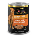 Purina Pro Plan Complete Essentials Wet Dog Food Chicken and Rice Entree and Beef and Rice Entree Variety Pack - (Pack of 12) 13 oz. Cans