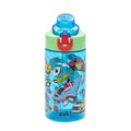 Zak Designs Sanrio Hello Kitty Sage 16oz Leak-Proof Straw Kids Water Bottle | BPA Free, Durable Plastic, Cupholder Friendly, Dishwasher Safe, Easy to Clean, Lid Lock, Handle, For School, Home, Travel