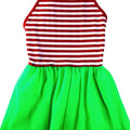 Midlee Christmas Stripe Tutu Large Dog Dress (X-Large)