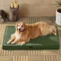 BFPETHOME Outdoor Dog Beds for Large Dogs, Waterproof Dog Bed for Medium, Large, Extra Large Dogs, Orthopedic Pet Bed with Removable Washable Cover, Egg Crate Foam Pet Bed Mat. (36 x 27 in, Grey)
