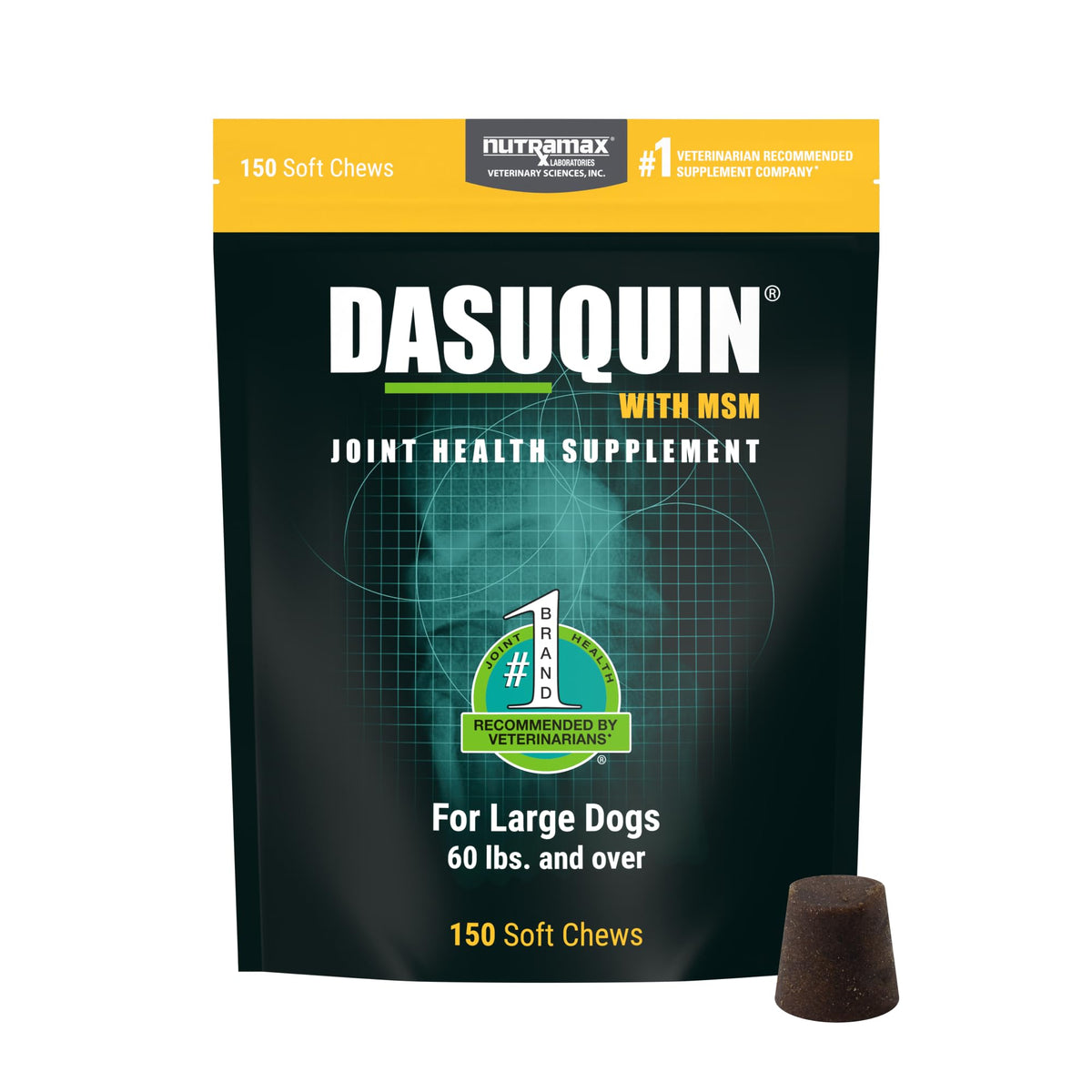 Nutramax Dasuquin for Large Dogs, Joint Health Supplement, Contains Glucosamine for Dogs, Plus Chondroitin, ASU, MSM and More, Supports Healthy Joints, Soft Chews, 84 Count