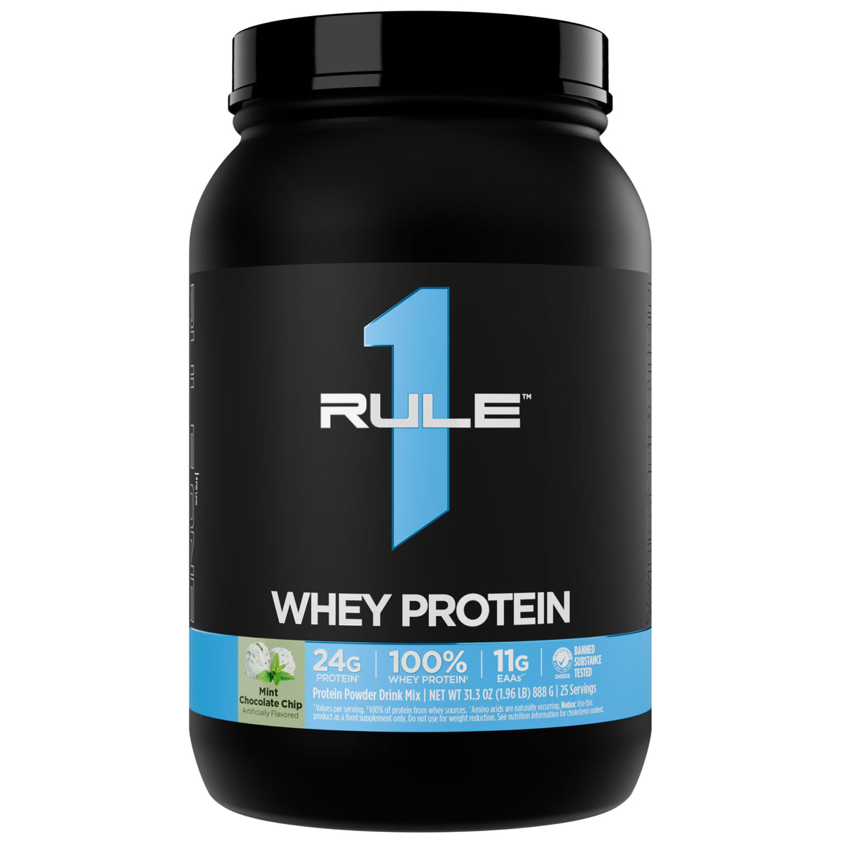 Rule 1 Proteins Whey Protein Powder, Vanilla Ice Cream, 68 Servings | 24g Fast-Acting Protein from All-Whey Sources with Naturally Occurring EAAs & BCAAs for Workout Recovery or Anytime Use