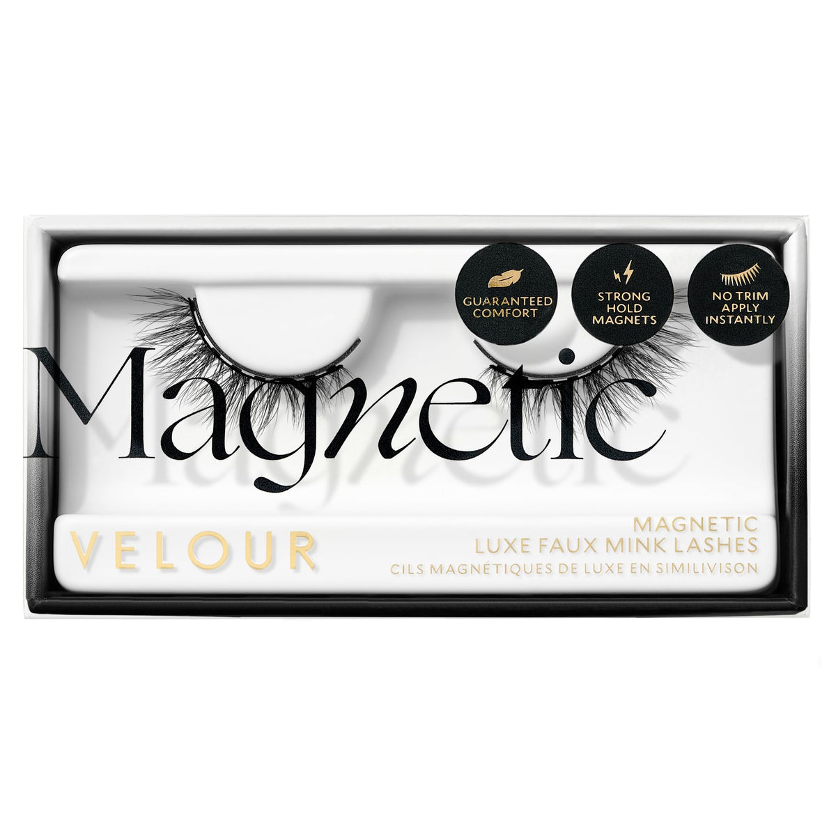 VeVelour Magnetic Eyelashes, Luxurious False Eyelashes, Reusable Lashes, Wear up to 30x & Vegan, All Eye Shapes, Natural Lashes, Magnetic Eyeliner not Included (Electromagnetic)